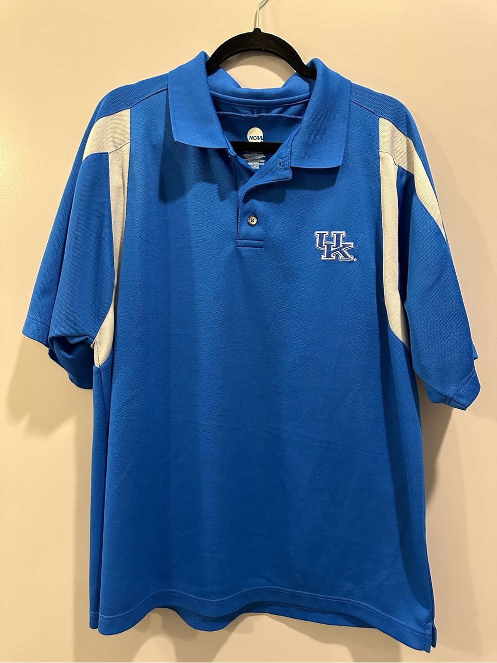 NCAA By KA Inc University of Kentucky Logo Polo Top Size XL Blue